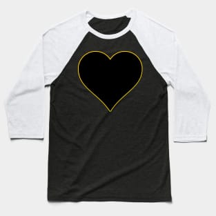 Black Heart Baseball T-Shirt